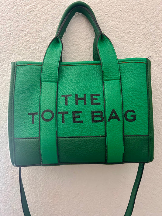 The Tote Bag- Green Statement Carryall